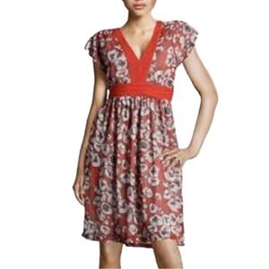 H&M Red Poppy Floral Summer Dress